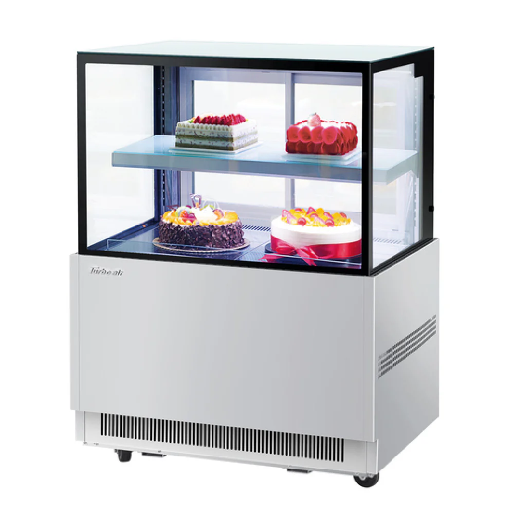 Turbo Air TBP36-46NN-S 35 Inch Refrigerated Bakery Display Case Stainless Steel with Adjustable Shelf