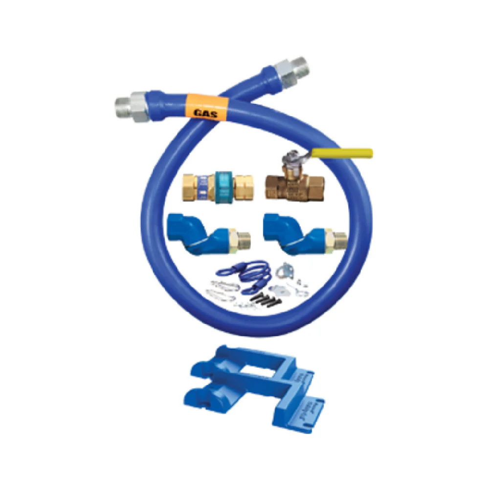 Dormont 16125KIT2S36PS 1-1/4 Inch Inside Diameter Gas Connector Kit with Safety and Antimicrobial PVC Dormont 16125KIT2S36PS 1-1/4 Inch Inside Diameter Gas Connector Kit with Safety and Antimicrobial PVC