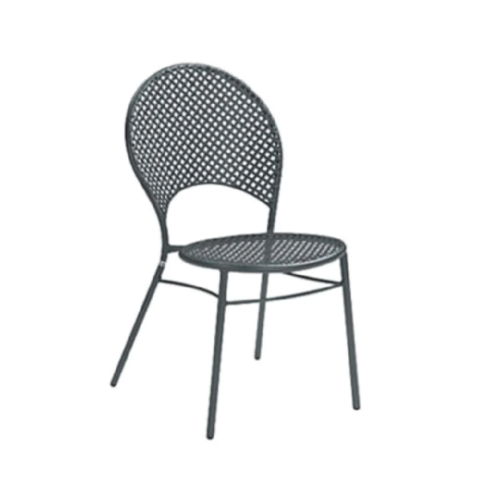 emuamericas, llc 3402HD 19 Inch Heavy Duty Stacking Side Chair Steel Mesh Indoor Outdoor