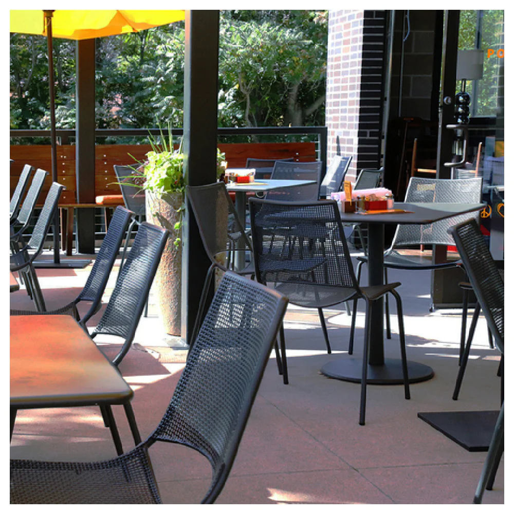emuamericas, llc E150-22 22 Inch Chair Stacking Steel Mesh Back and Seat Outdoor Indoor emuamericas, llc E150-22 22 Inch Chair Stacking Steel Mesh Back and Seat Outdoor Indoor