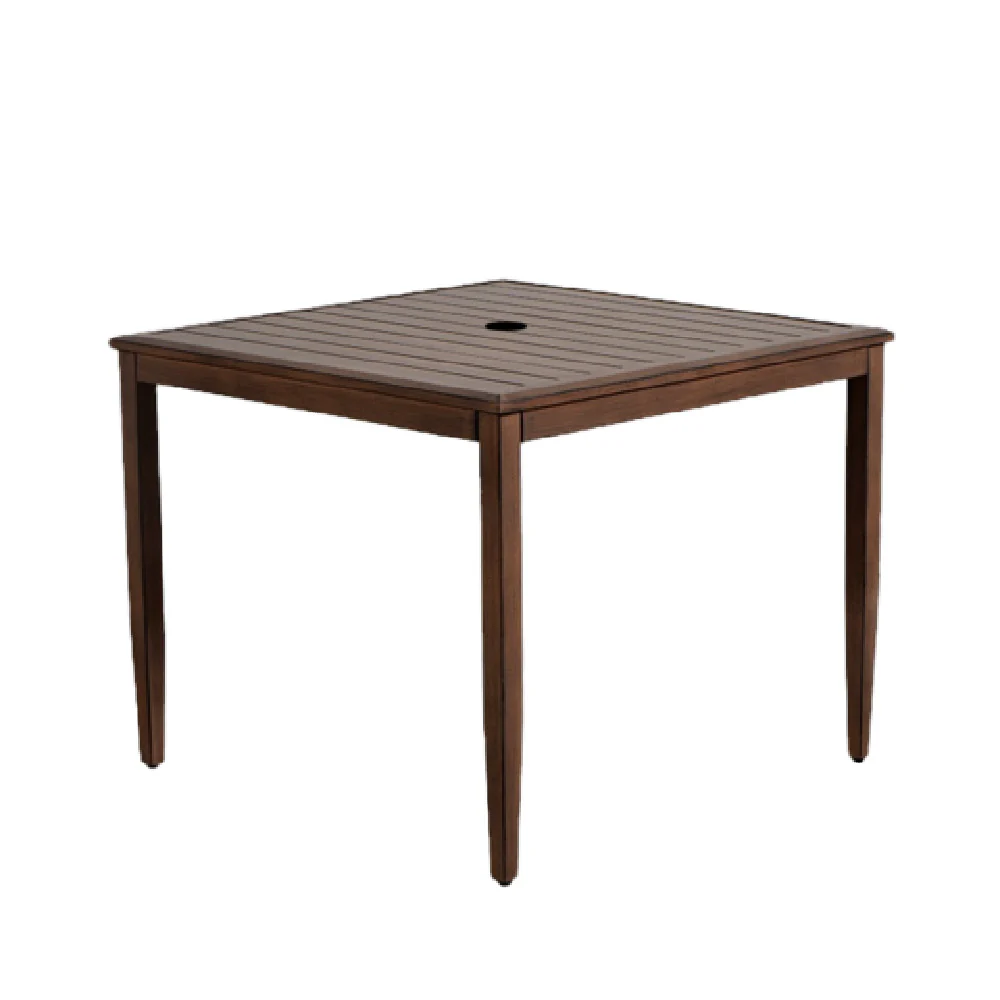 Plantation Prestige Commercial Furniture 8793636-0167 36 Inch Savannah Table Outdoor Aluminum Chestnut Finish Plantation Prestige Commercial Furniture 8793636-0167 36 Inch Savannah Table Outdoor Aluminum Chestnut Finish