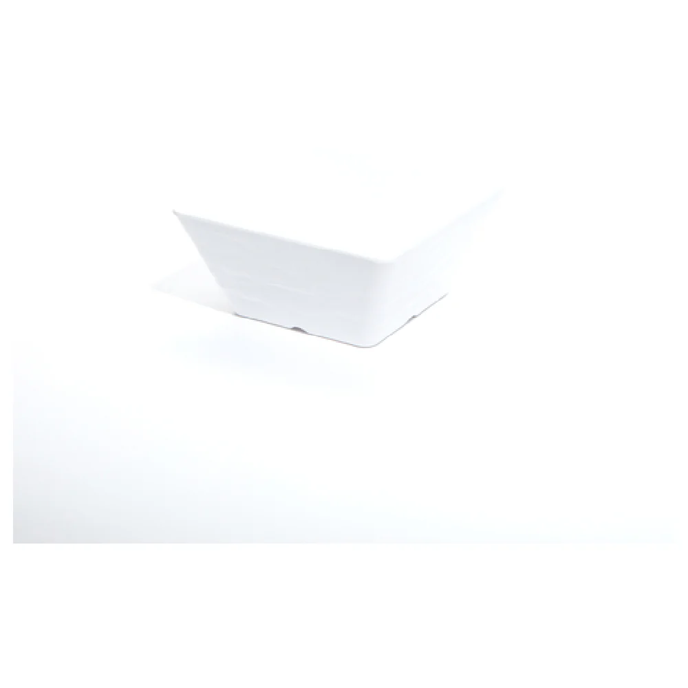 American Metalcraft FSWMEL73 58 Oz Square Serving Bowl Faux Slate White Melamine