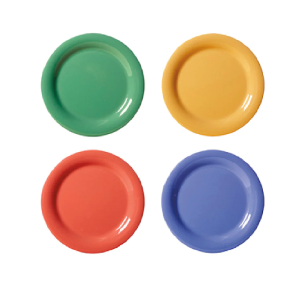 GET Enterprises NP-10-MIX 10-1/2 Inch Round Break-Resistant Plate Assorted Colors GET Enterprises NP-10-MIX 10-1/2 Inch Round Break-Resistant Plate Assorted Colors