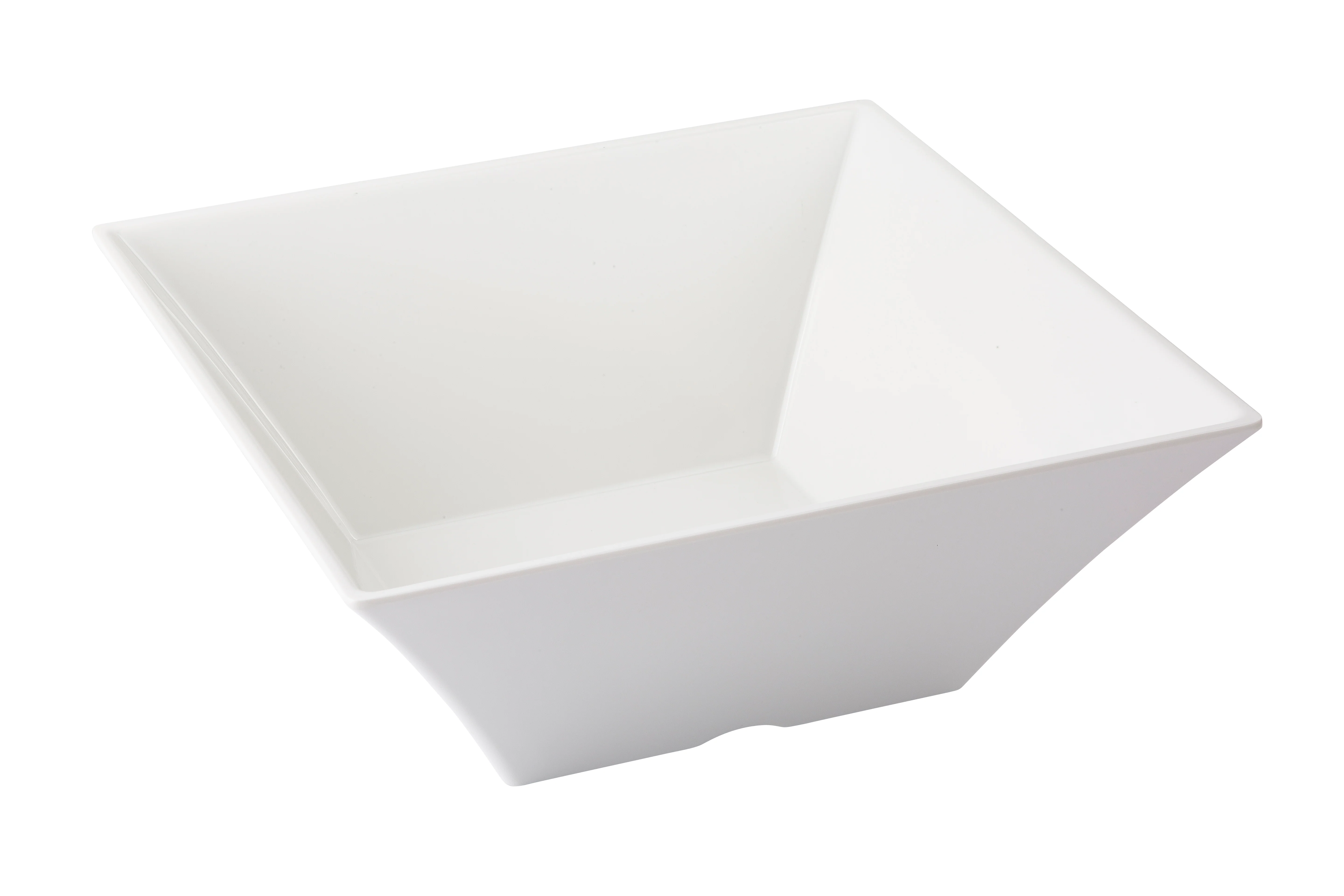Tablecraft MB125 6-4/5 Quart Bowl Square Melamine White with Dishwasher Safe Tablecraft MB125 6-4/5 Quart Bowl Square Melamine White with Dishwasher Safe