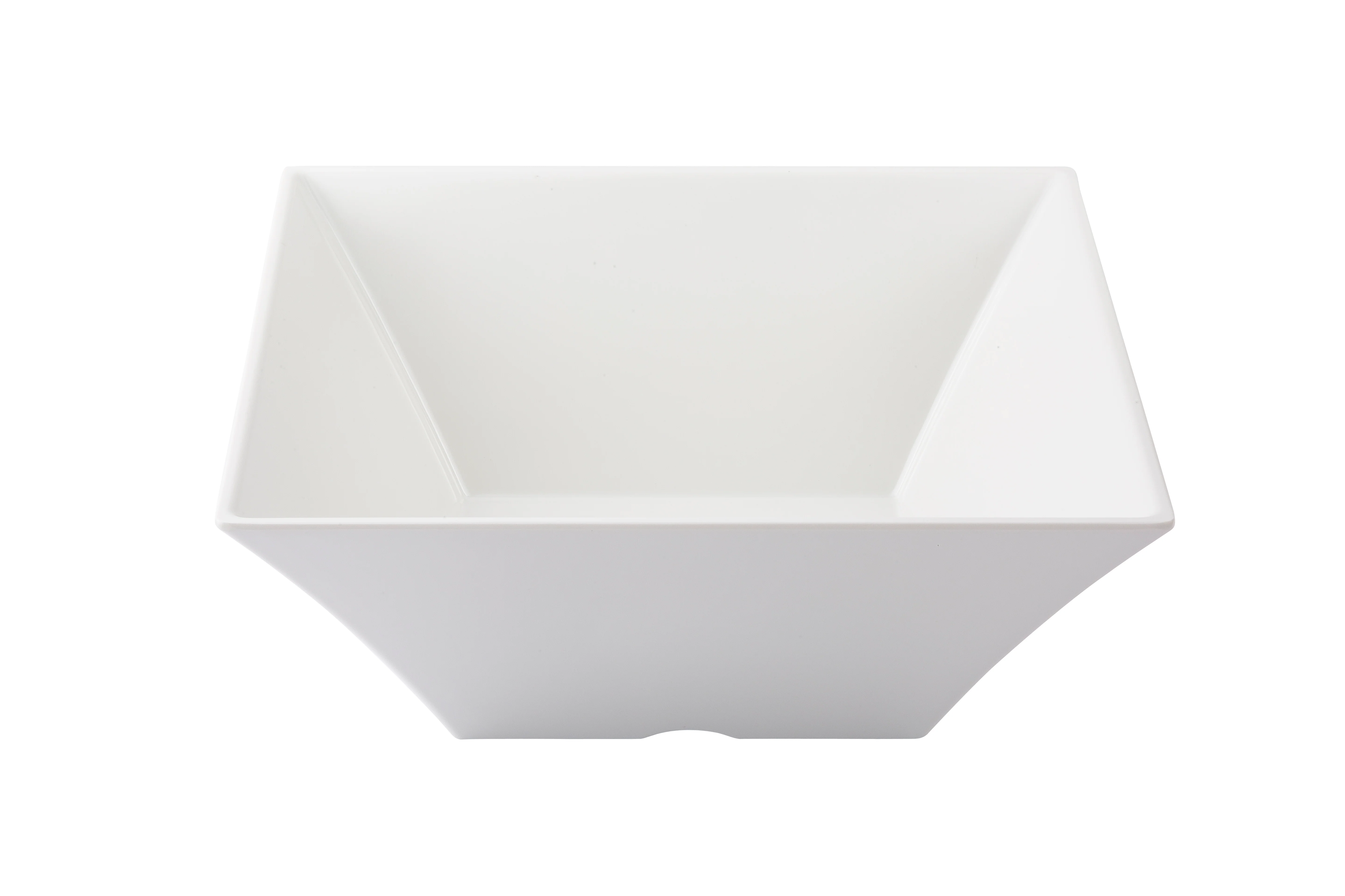 Tablecraft MB125 6-4/5 Quart Bowl Square Melamine White with Dishwasher Safe Tablecraft MB125 6-4/5 Quart Bowl Square Melamine White with Dishwasher Safe