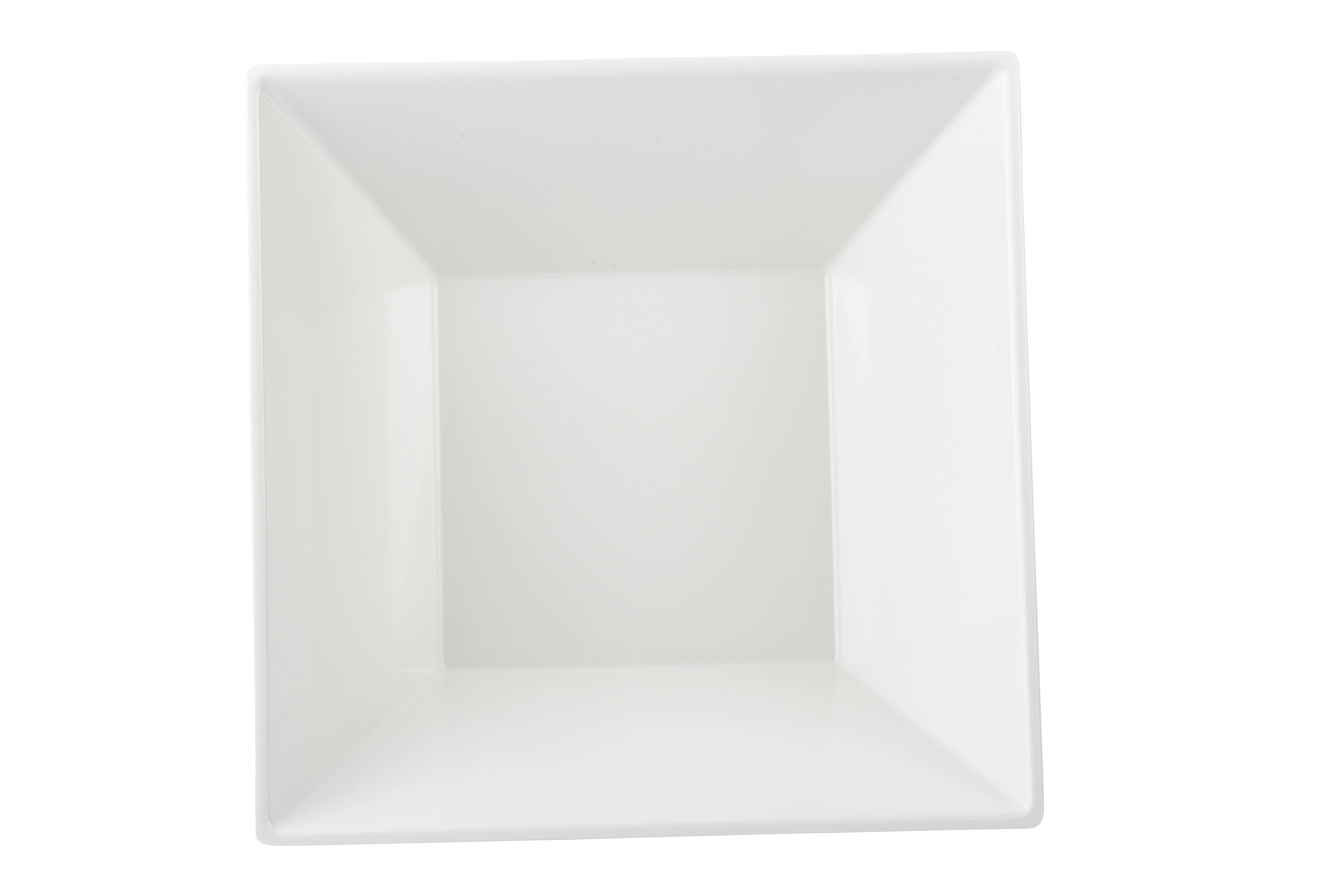 Tablecraft MB125 6-4/5 Quart Bowl Square Melamine White with Dishwasher Safe Tablecraft MB125 6-4/5 Quart Bowl Square Melamine White with Dishwasher Safe