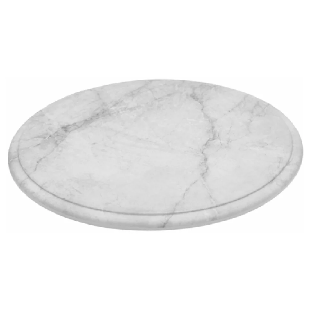 BauscherHepp TMA3028 11-1/4 Inch Round Marble Platter with Chip and Stain Resistance