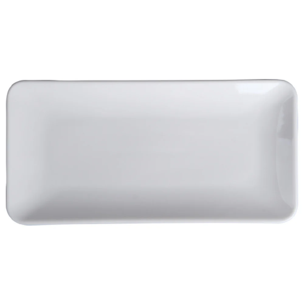 1880 Hospitality N1020000360 6 Inch Rectangular Platter HydroZero Ivory Porcelain