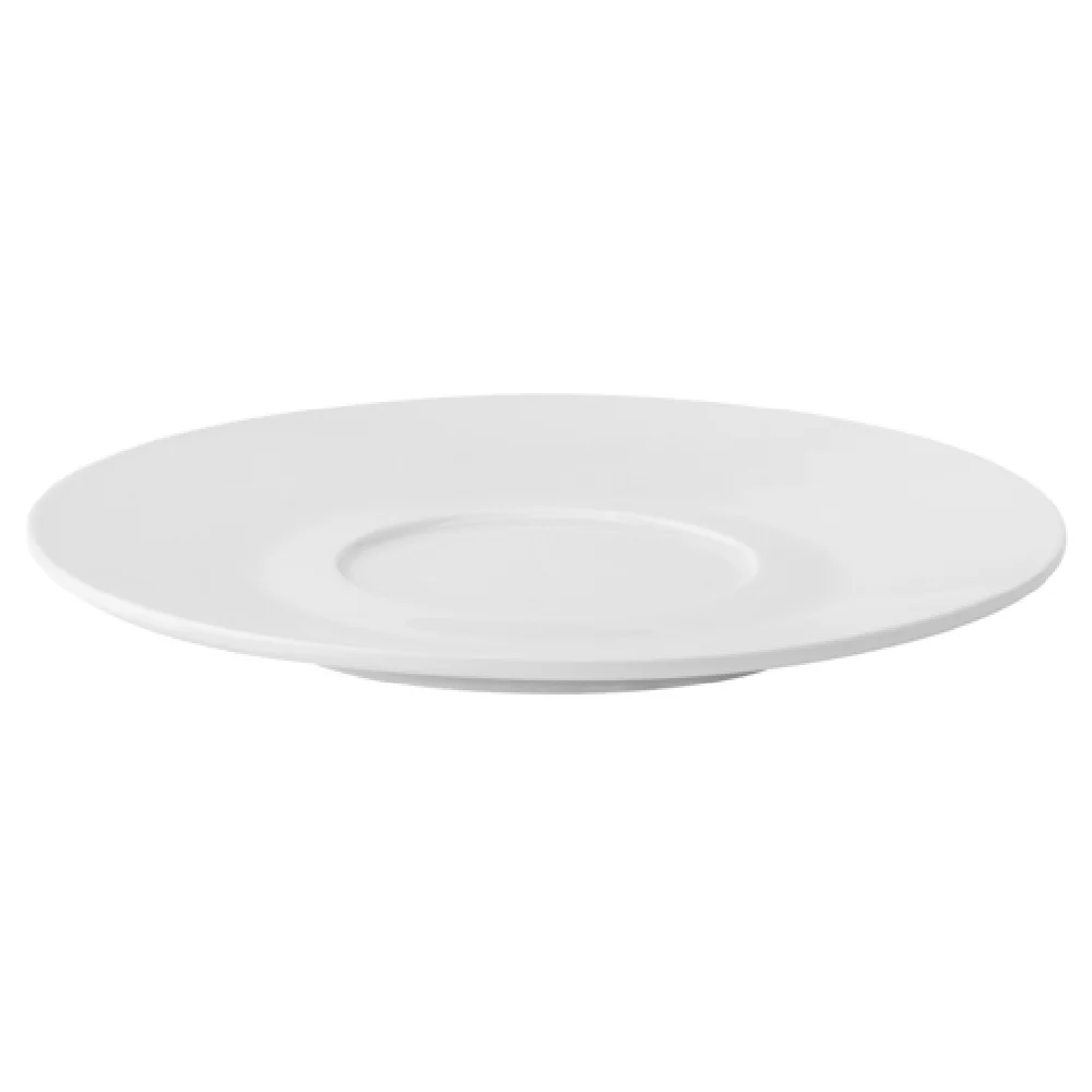 Tableware Solutions USA AB Z03292 7 Inch Diameter Round Saucer with Edge Chip Resistant Porcelain White Finish