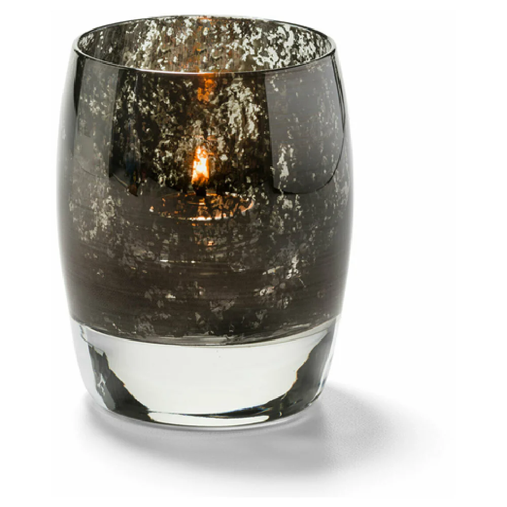 Hollowick 6422ABK 3 Inch Glass Votive with Antique Black Finish