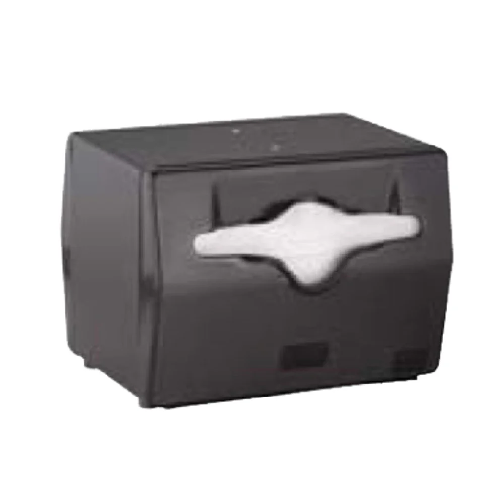 Vollrath 8545-06 Steel Napkin Dispenser Table Type Black with Plastic Faceplate