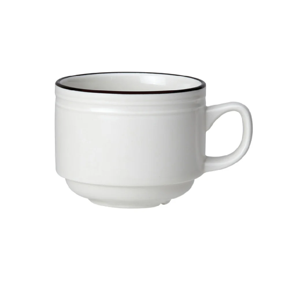Steelite 1406X0133 7 Oz Cup Stacking Dishwasher Safe Ceramic White