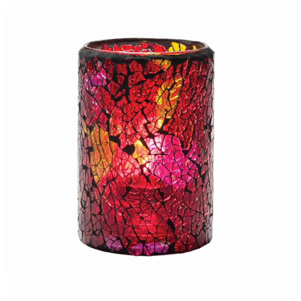 Hollowick 43017RG 3-1/8 Inch Crackle Lamp Liquid Wax Glass Cylinder