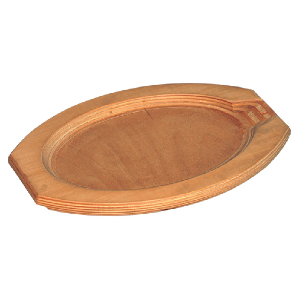 Service Ideas SK107BH 12 Inch Birchwood Fajita Skillet Underliner