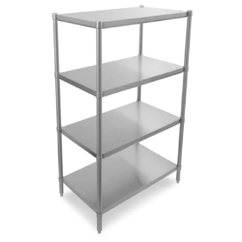 John Boos SUS-243060-3 30 Inch Adjustable Dry Storage Shelving Unit Stainless Steel