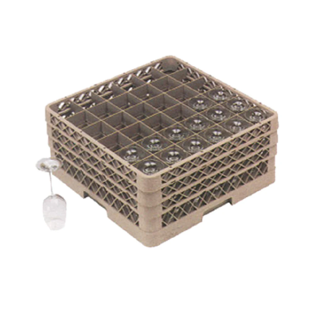 Vollrath TR7CC-02 19 Inch Glass Rack with 36 Compartments and Extenders