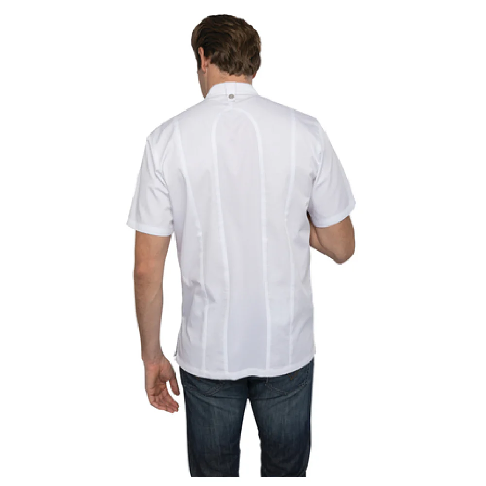 Chef Works CES02WHTXL XLarge Chef Coat Short Sleeve Cool Vent Design White Chef Works CES02WHTXL XLarge Chef Coat Short Sleeve Cool Vent Design White