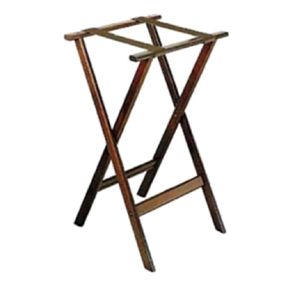 Central Specialties 1170NAT-1 17 Inch Deluxe Tray Stand with Washable Brown Straps