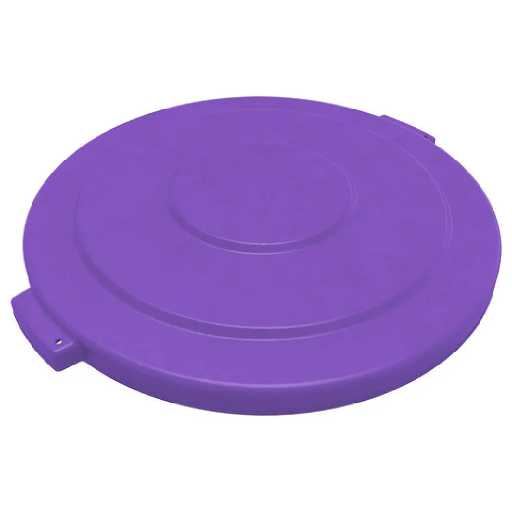 Carlisle 84105689 27 Inch Purple Trash Container Lid with Snap Down Locks Polyethylene