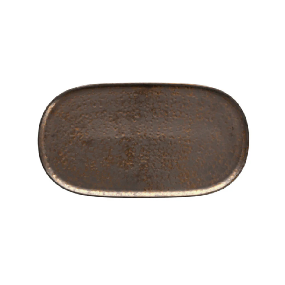 Fortessa D752.234.0000 13 Inch Metal Nivo Platter with Flat Coupe Design