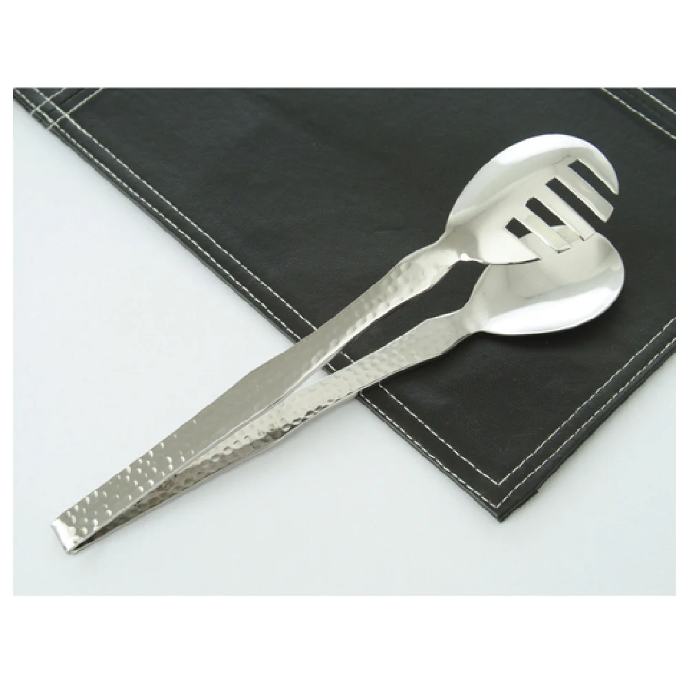 GET Enterprises BSPD-21 9-1/2 Inch O-shaped Tongs One-piece 18/8 Stainless Steel Pounded Finish GET Enterprises BSPD-21 9-1/2 Inch O-shaped Tongs One-piece 18/8 Stainless Steel Pounded Finish