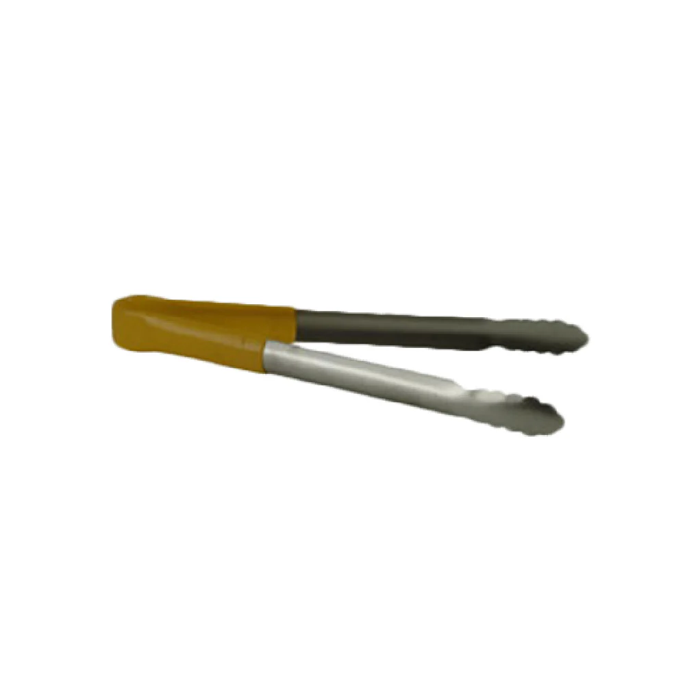 Thunder Group SLTG1600Y 16 Inch Utility Tongs Non-slip Heavy Duty Yellow Stainless Steel