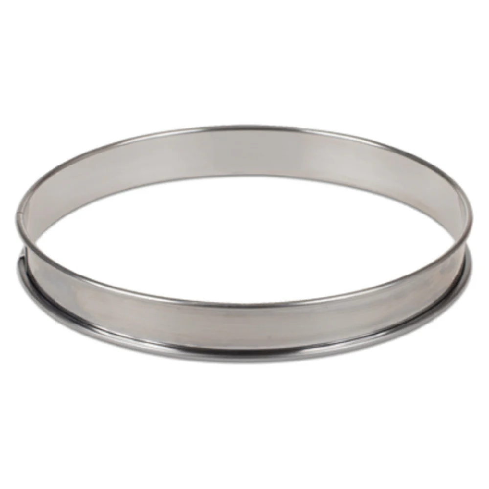 JB Prince M574 200 Flan Ring 8 Inch Diameter Stainless Steel Rolled Edges JB Prince M574 200 Flan Ring 8 Inch Diameter Stainless Steel Rolled Edges