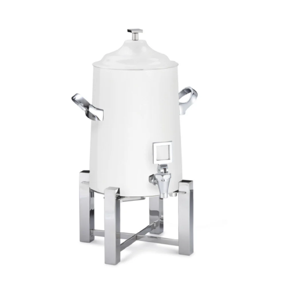 Steelite DW43KWTSS 3 Gal Coffee Chafer Urn with White Finish and Stainless Steel Steelite DW43KWTSS 3 Gal Coffee Chafer Urn with White Finish and Stainless Steel