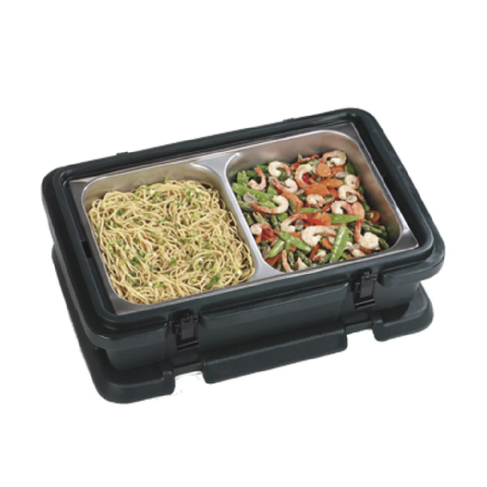CFS Brands PC140N03 24 Inch Black Insulated Food Carrier with Molded Handles