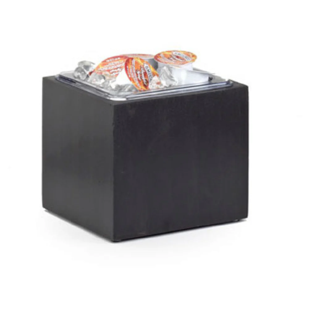 Cal Mil 475-6-96 6 Inch Midnight Bamboo Ice Housing with Removable Pan Cal Mil 475-6-96 6 Inch Midnight Bamboo Ice Housing with Removable Pan