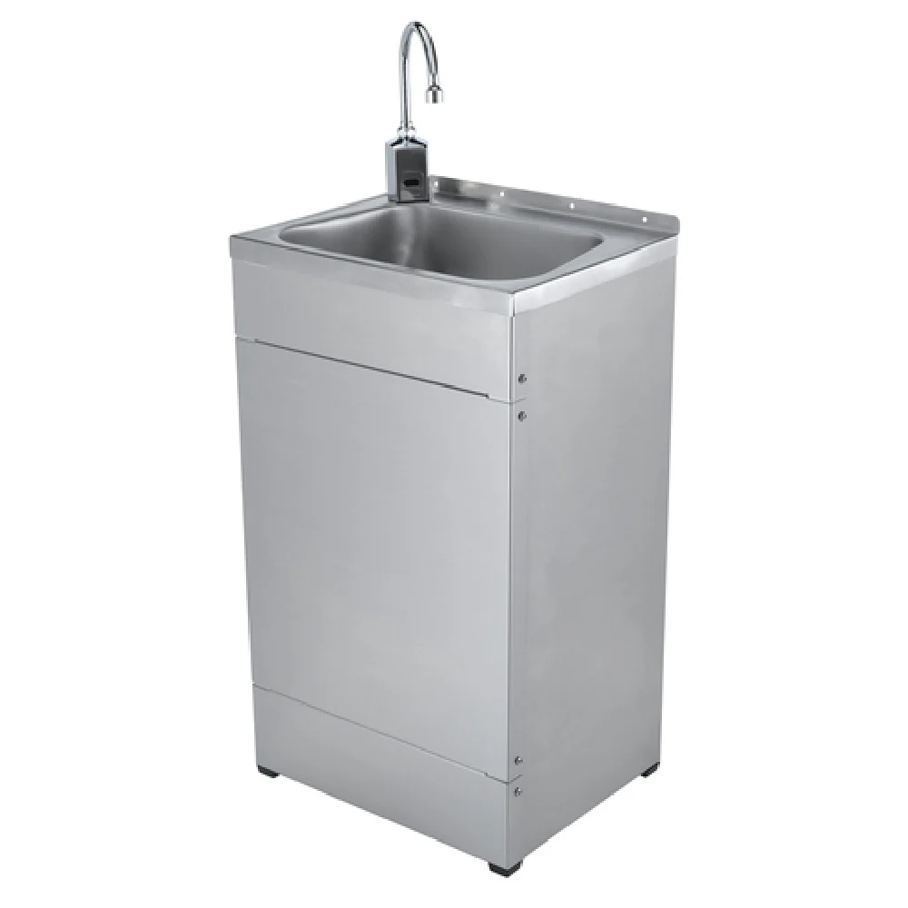 T&S Brass TPS1015-E3130V5 19-11/16 Inch Portable Handwashing System Stainless Steel with Hose