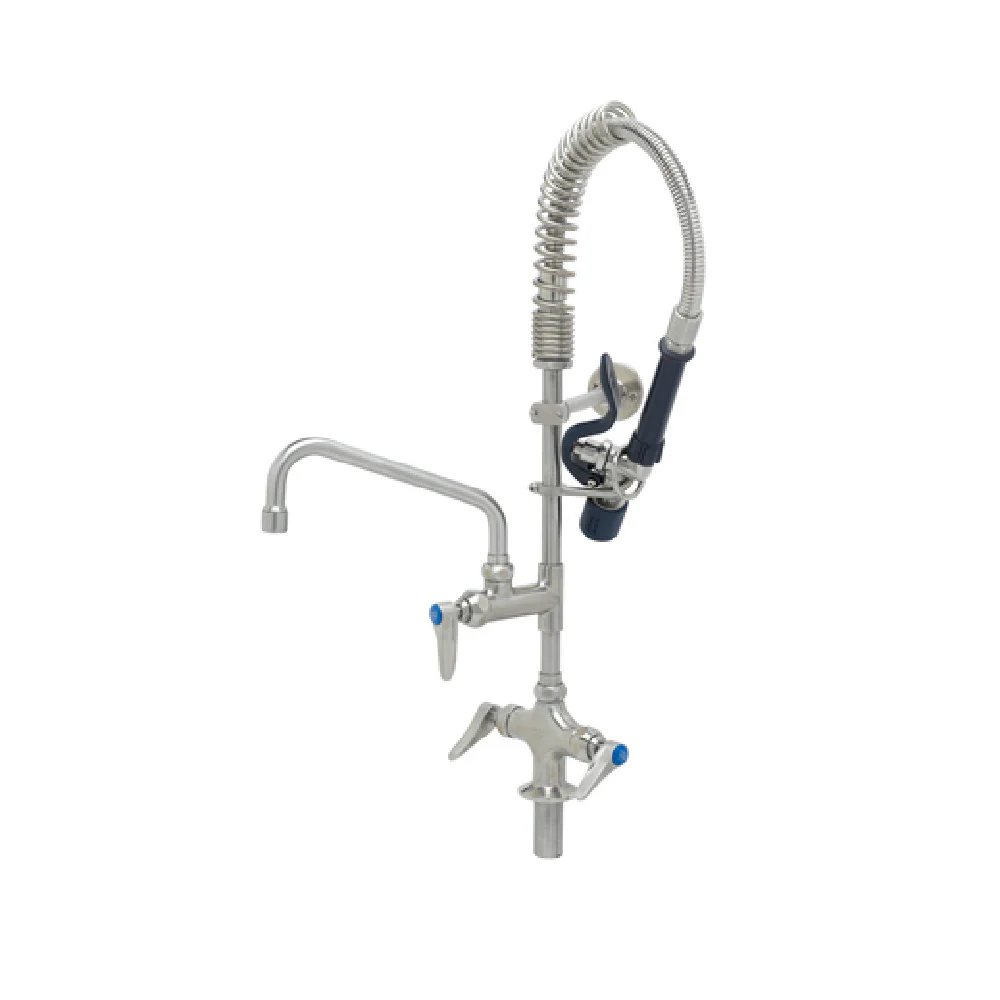 T&S Brass SMPM-2DLN-08 8 Inch Stainless Steel Pre-Rinse Faucet with Hose