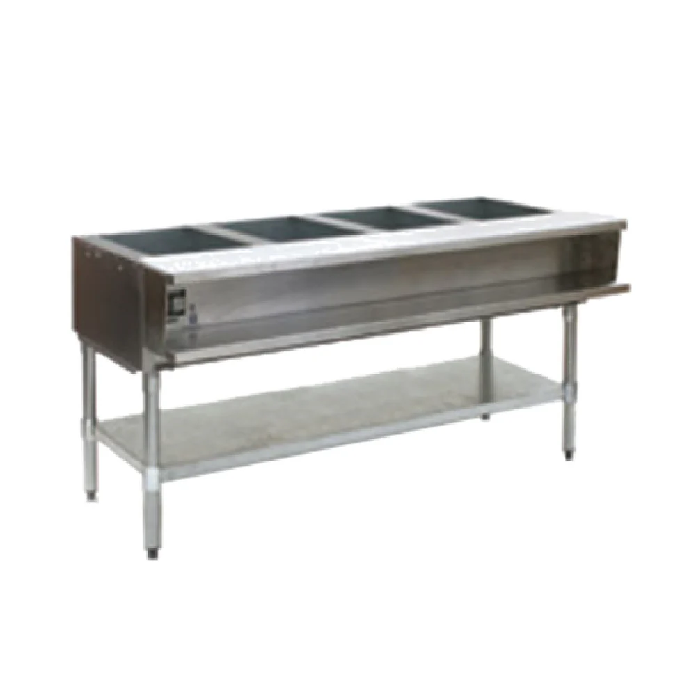 Eagle AWT4-NG-2X 63-Inch Water Bath Hot Food Table Gas Open Base 30000 BTU