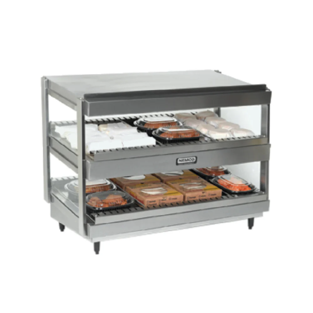 Nemco 6480-30 30 Inch Aluminum Heated Shelf Merchandiser with Dual Shelves Nemco 6480-30 30 Inch Aluminum Heated Shelf Merchandiser with Dual Shelves