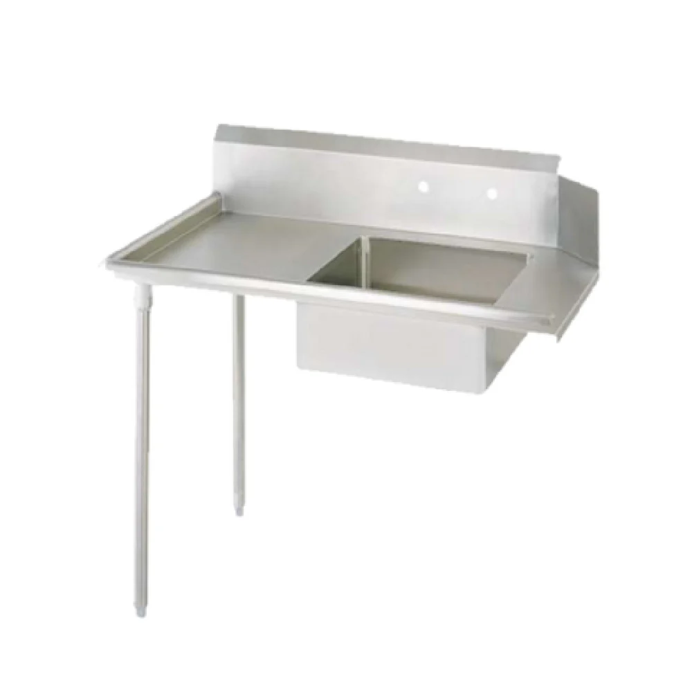 BK Resources BKSDT-36-L 36 Inch Soiled Dishtable with Pre-Rinse Sink Stainless Steel