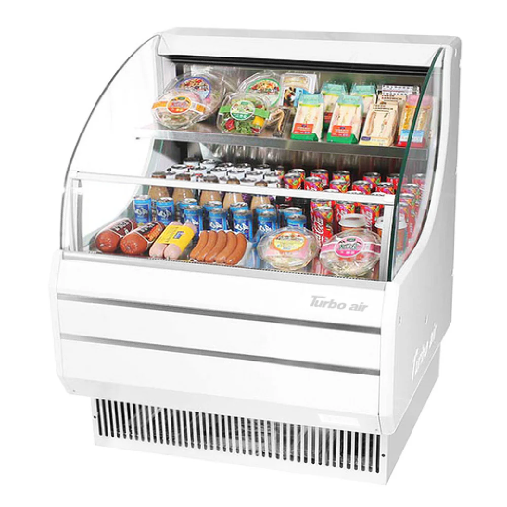 Turbo Air TOM-30LW(B)-N 28 Inch Open Refrigerated Merchandiser Stainless Steel with Self-Cleaning Condenser Turbo Air TOM-30LW(B)-N 28 Inch Open Refrigerated Merchandiser Stainless Steel with Self-Cleaning Condenser
