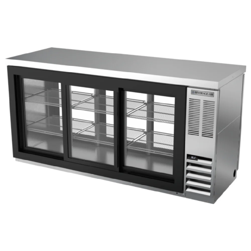 Beverage Air BB72HC-1-GS-F-PT-S-27 72 Inch Refrigerated Back Bar Cabinet 22.1 cu ft Beverage Air BB72HC-1-GS-F-PT-S-27 72 Inch Refrigerated Back Bar Cabinet 22.1 cu ft