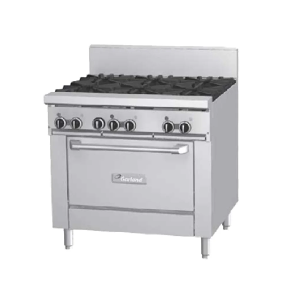 Garland GF36-6T_NAT 36 Inch Gas Restaurant Range with 6 Burners 156000 BTU