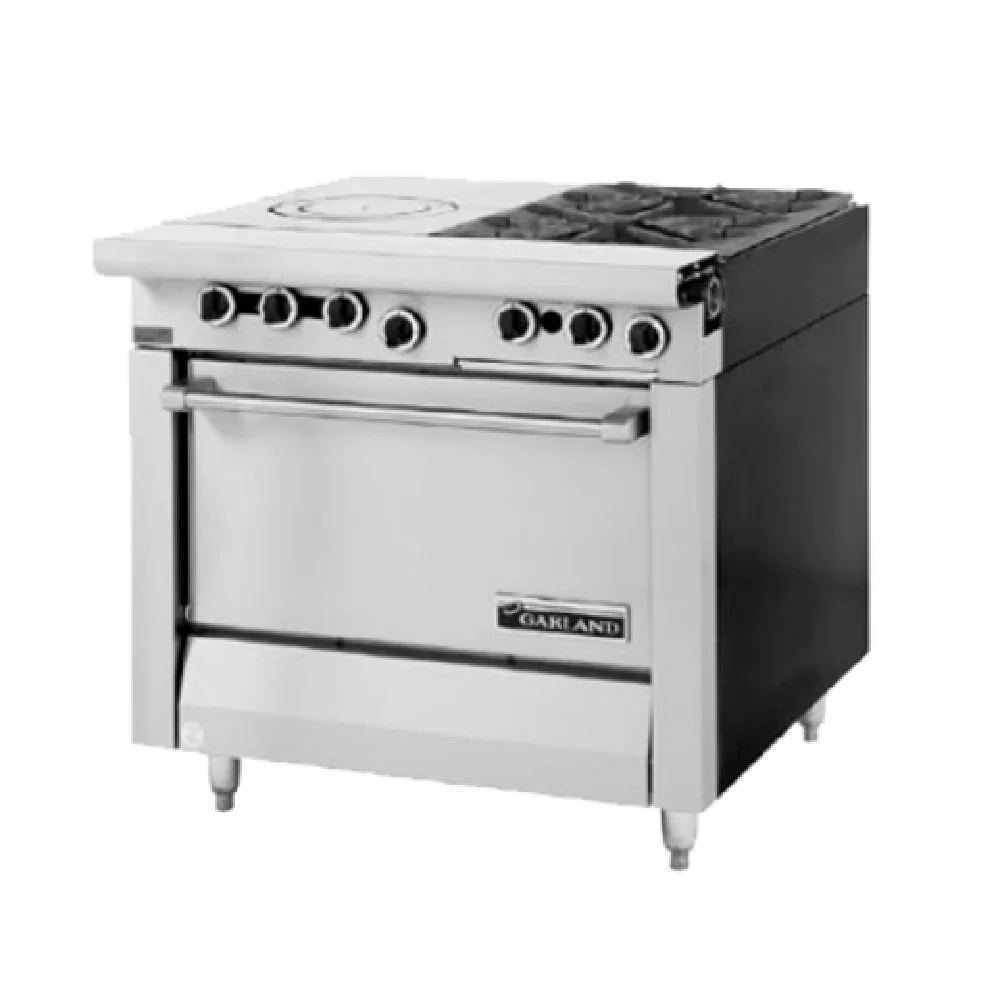 Garland MST54S-E_NAT 34 Inch Gas Range with (2) 35000 BTU Burners and Storage Base Garland MST54S-E_NAT 34 Inch Gas Range with (2) 35000 BTU Burners and Storage Base