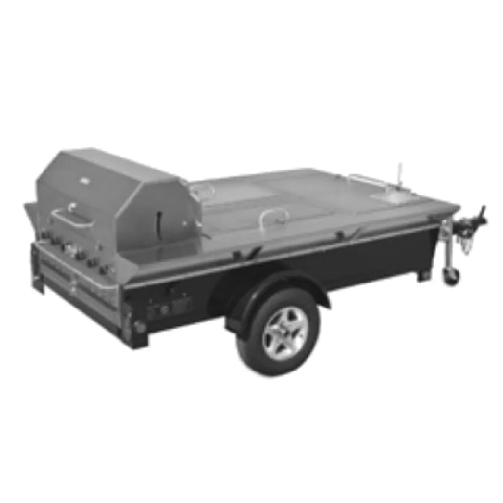Crown Verity CV-TG-4 69 Inch Towable Grill Gas Charbroiler 99000 BTU with Doms Crown Verity CV-TG-4 69 Inch Towable Grill Gas Charbroiler 99000 BTU with Doms