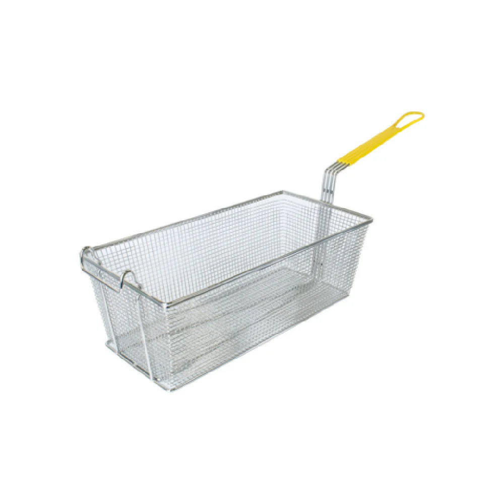 CAC China SPFB-7 17 Inch Fry Basket nickel plated 12 Inch yellow handle CAC China SPFB-7 17 Inch Fry Basket nickel plated 12 Inch yellow handle