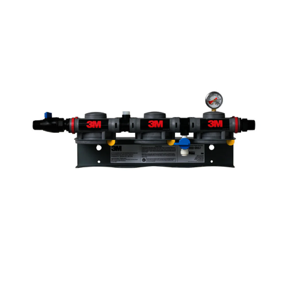 3M TRIPLE MANIFOLD 3XX 17 Inch Water Filtration System with Shut-off Valve and Gauge 3M TRIPLE MANIFOLD 3XX 17 Inch Water Filtration System with Shut-off Valve and Gauge