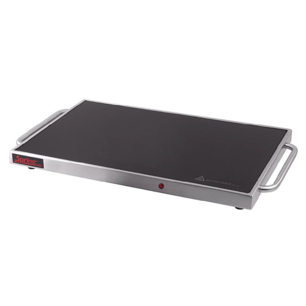 Spring USA ST-1220 24 Inch Tempered Glass Heated Shelf Food Warmer Stainless Steel and Ceramic Glass Spring USA ST-1220 24 Inch Tempered Glass Heated Shelf Food Warmer Stainless Steel and Ceramic Glass