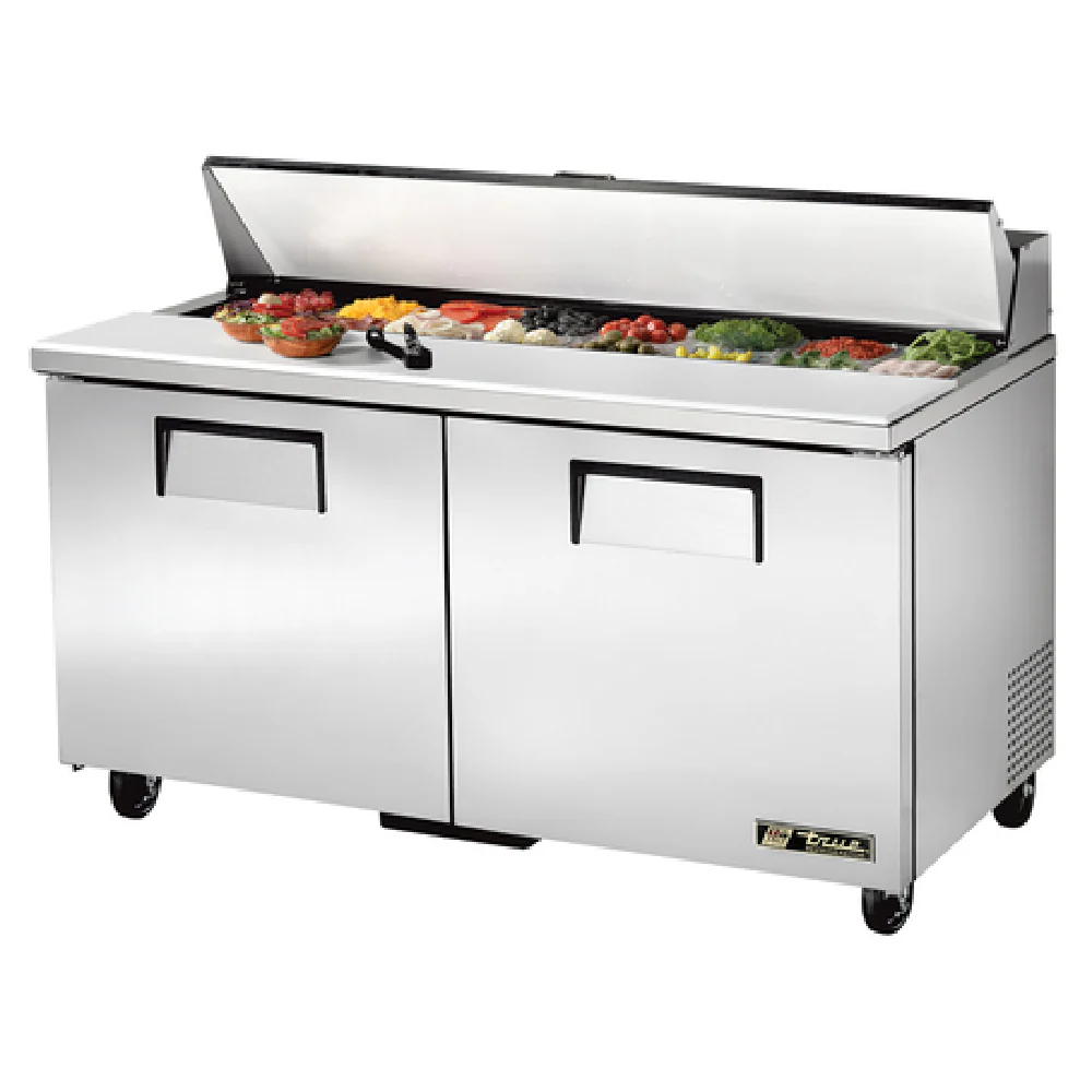True Refrigeration TSSU-60-16-HC 60 Inch Sandwich Salad Unit with Stainless Steel Construction and Insulated Cover True Refrigeration TSSU-60-16-HC 60 Inch Sandwich Salad Unit with Stainless Steel Construction and Insulated Cover