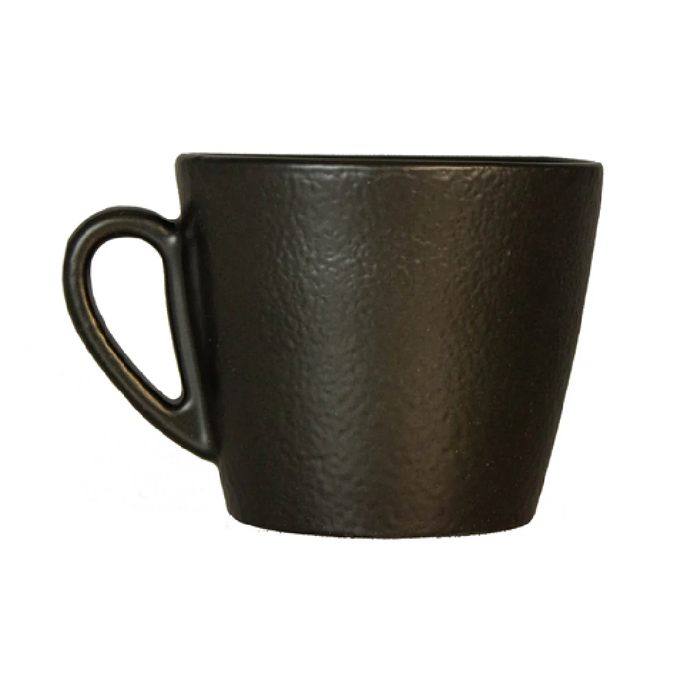 Vertex China OR-35 3 Oz Cup A.D. Scratch Resistant Porcelain Matte Black