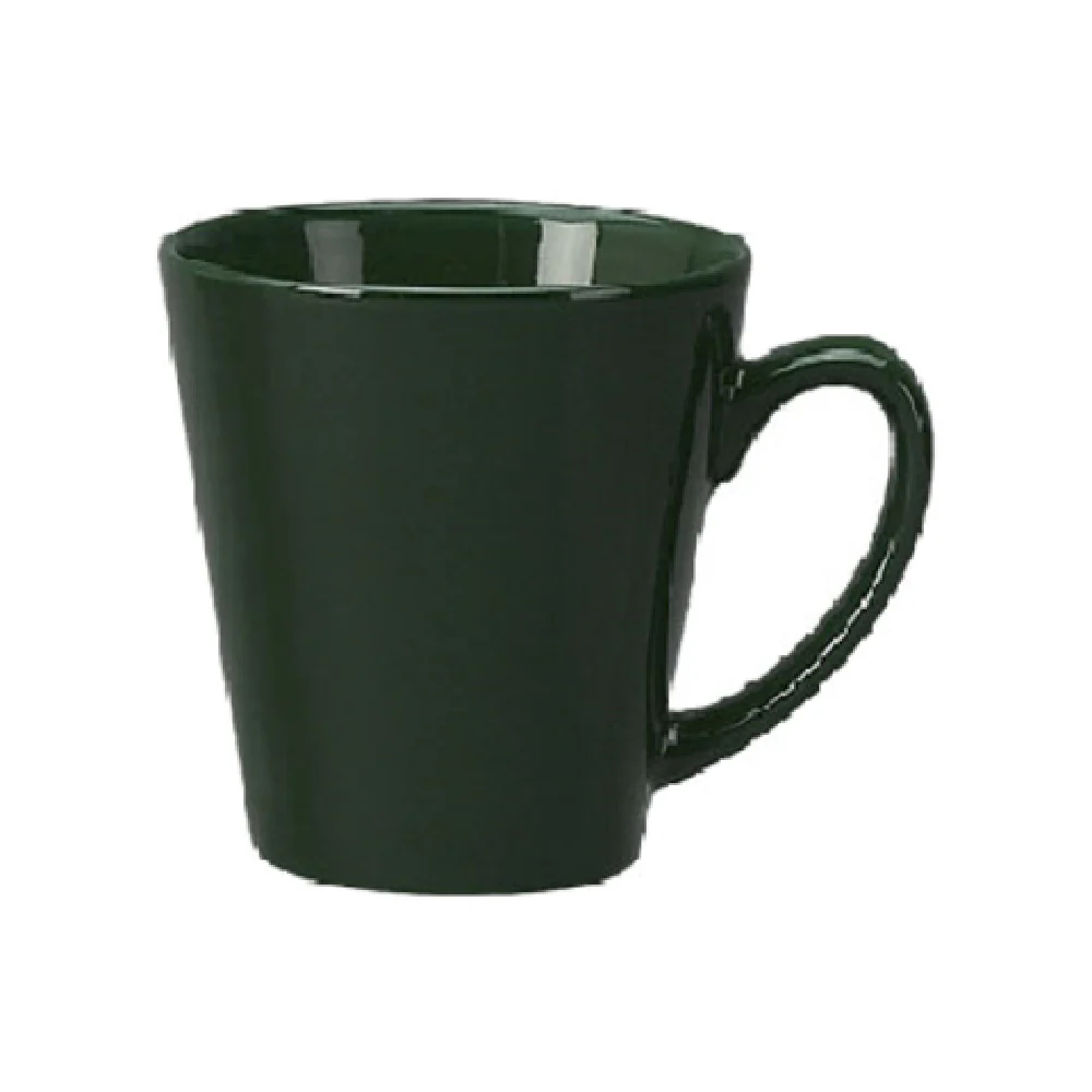 International Tableware 839-67 12 Oz Funnel Cup with Handle Ceramic Green