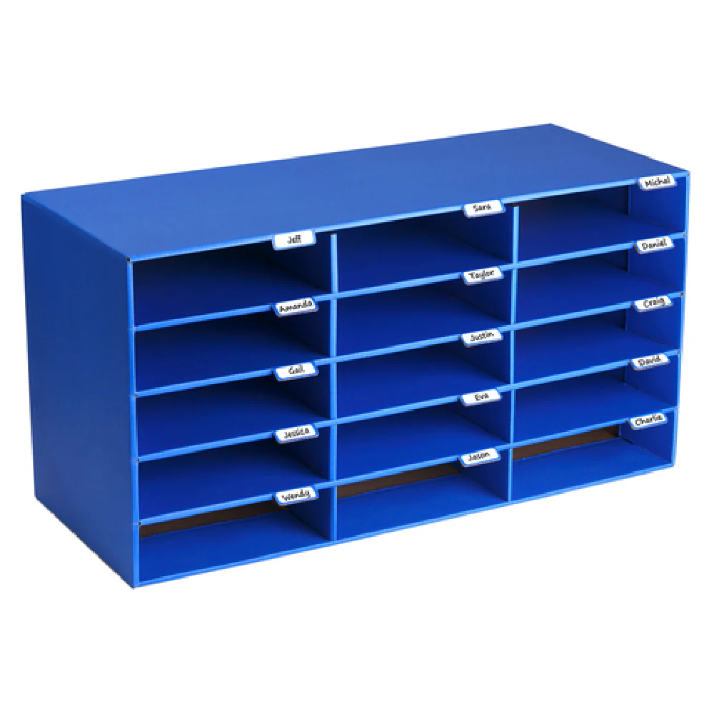 Alpine Industries ADI501-15-BLU 32 Inch Cardboard Literature File Organizer Blue Alpine Industries ADI501-15-BLU 32 Inch Cardboard Literature File Organizer Blue