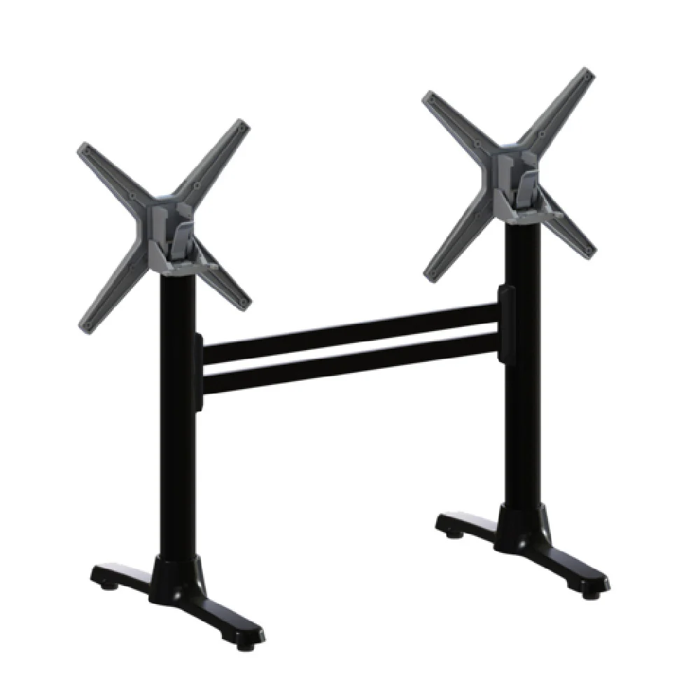FLAT Tech CT4314 22 Inch Aluminum Table Base Double End with Support Bar