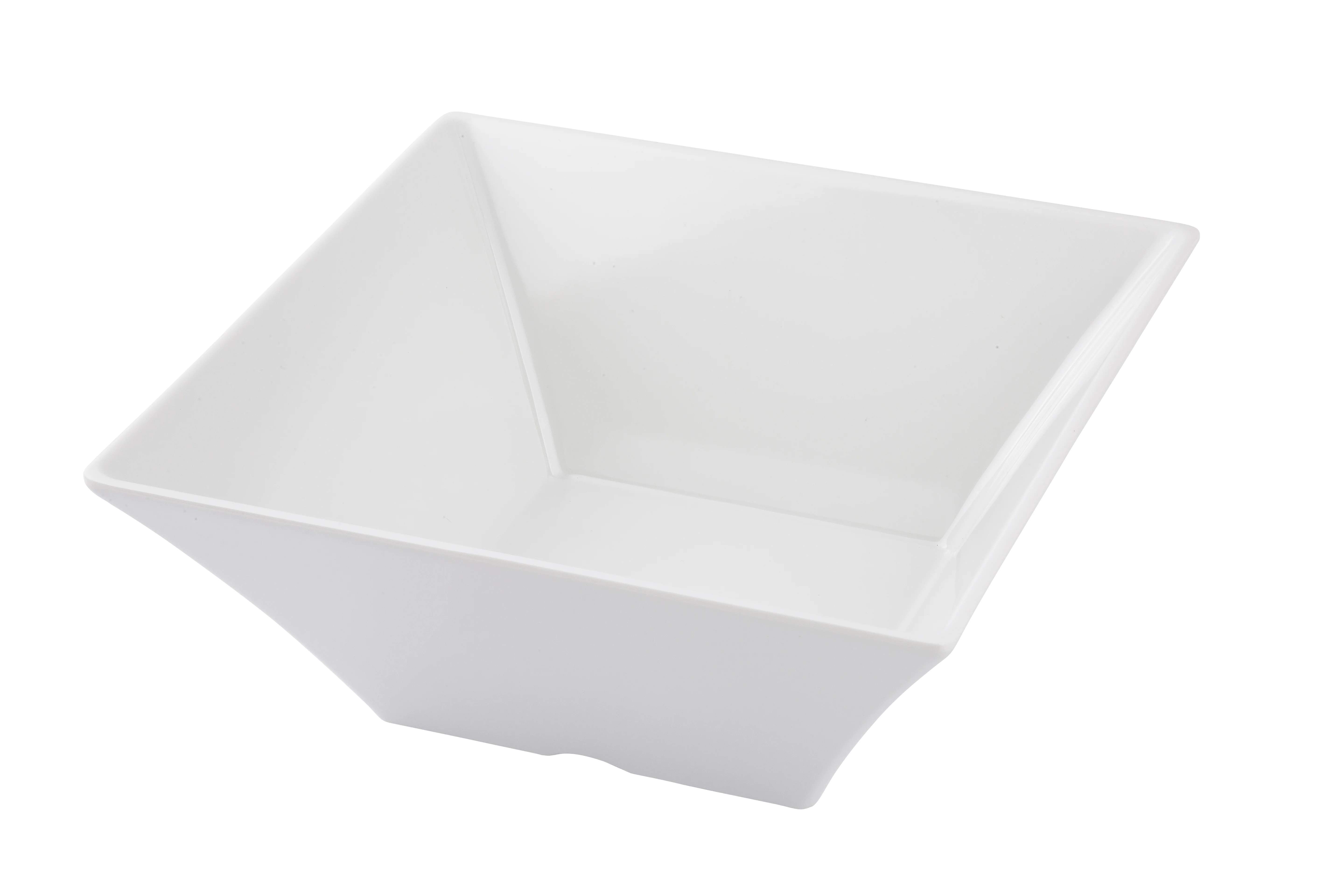 Tablecraft MB94 3-4/5 Qt Square Melamine Bowl White Dishwasher Safe Tablecraft MB94 3-4/5 Qt Square Melamine Bowl White Dishwasher Safe