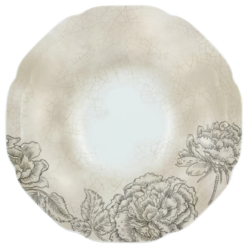BauscherHepp 531370-426077 7-9/10 Inch Round Deep Coupe Plate Porcelain Lead Free